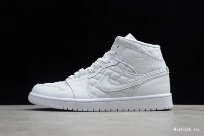 QUILTED AIR MID WHITE 1 JORDAN 1214